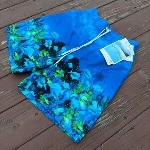 NWT Club Room Blue Graphic Board Shorts Aquarium Scuba Print Medium